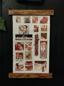 Faux Wood Wall Decor Hanging/ Adhesive