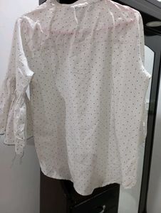 New Dotted White Top Branded Stuff