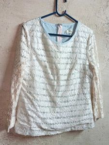 Trendy Partywear Lace Top Layered