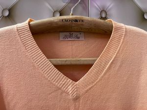 Ombre V-Neck Knit Sweater