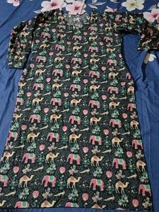 Elephant & Camel Print Dress