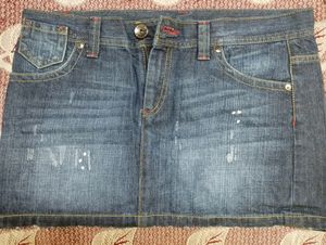 Denim Mini Skirt