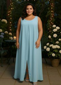 Elegant Blue Maxi Dress