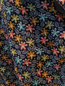 Floral Print Smocked Waist Dress