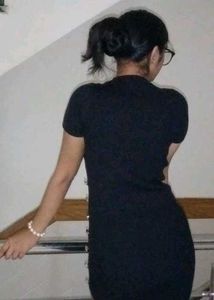 Chic Black Knit Dress