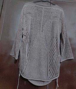Grey Net Designer Top For 38 Bust