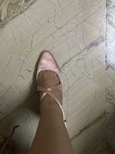 Rose Gold Ankle Strap Heels