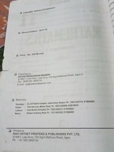 Class 11th Maths Up Board 2 Book