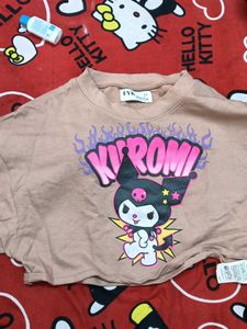 Kuromi Medium Sized Korean Crop Top