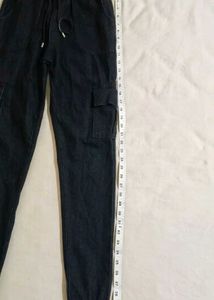 🍂Black Cargo Jogger-Style Pants🍂