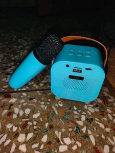 Blue Karaoke Microphone &amp; Speaker Set