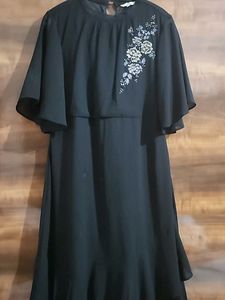 Elegant Black Asymmetrical Dress