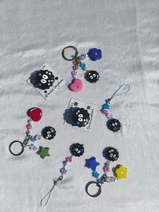 Ghibli Soot Spirit Charms Keychain