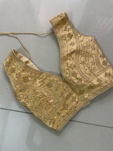 Embroidered Golden Blouse