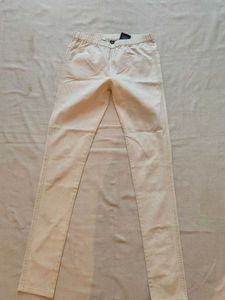 Beige Casual Pants