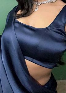 Elegant Navy Blue Saree