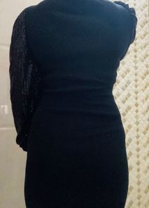 Little Black Dress with Statement Sleeves