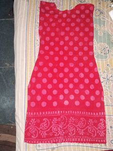 Red Polka Dot Kurta