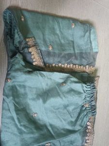 Sea Green Dress Material