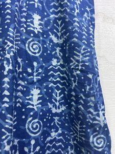 Pure Cotton Indigo Print Kurta For Woman