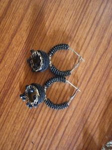 Black Jhumkas