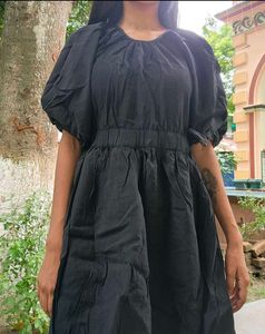 ZARA Black Tie-up Dress (Women&#39;s)