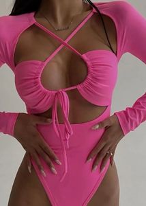 NewMe Pink Cutout Bodysuit