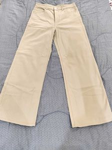 H&amp;M Women Wide Twill Trousers