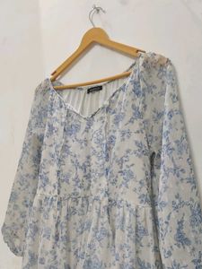 Floral Chiffon Maxi Dress