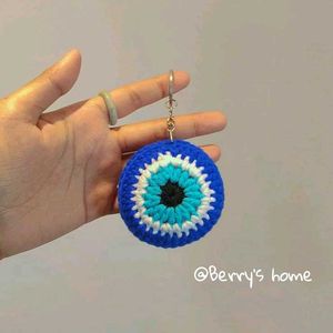 Combo Of Crochet Evil Eye Keychain