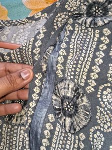 Staright Bandhni Patern Maternity Kurti