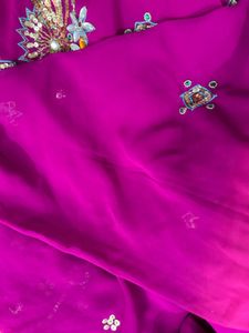 Embroidered Pink Fabric