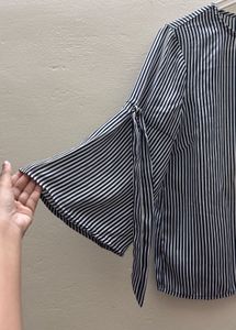 Striped Bell Sleeve Top