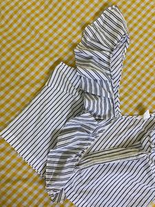 H&amp;M Striped Ruffle Tank Top Bust 36
