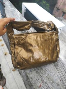 Metallic Gold Shoulder Bag