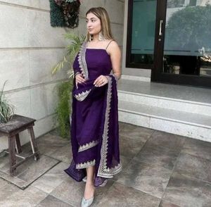 Elegant Purple Kurta Set