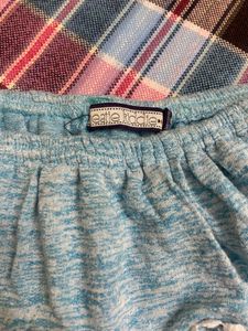 Light Blue Boho Off-Shoulder Pom-Pom Top