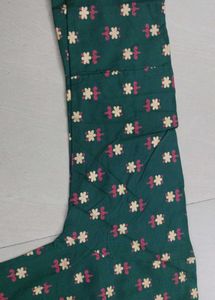 Green Floral Print Kurti- Brand new