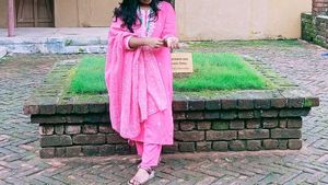 Pink Embroidered Kurta Set