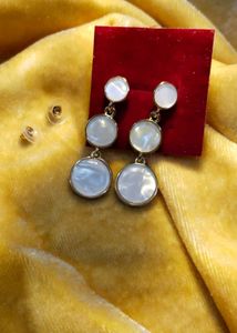 Elegant Mother of Pearl Drop Earrings