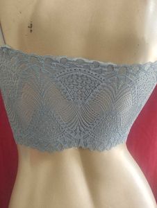 081 - Lace Net Bra Removable Cup