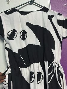 Abstract Print Casual Dress