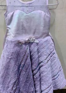 Cute Purple Girls Dress Set