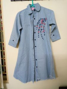 Denim Blue Coat Type Top