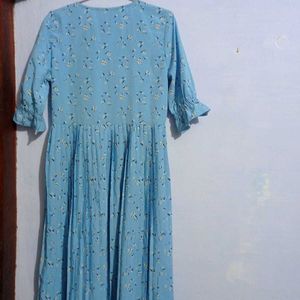 Floral Print Pleated Dress
