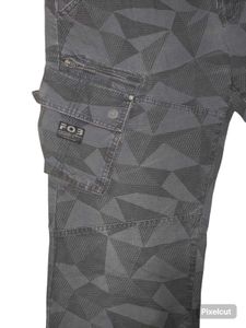 Premium FOB Geometric Cargo Pants
