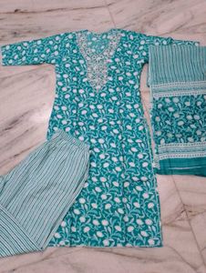 New Pure Cotton Kurti Set💙