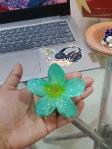 Aqua Flower Hair Clips-1pc