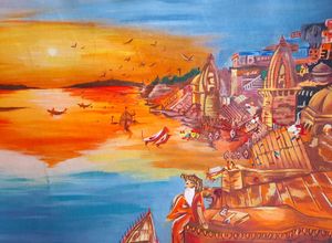 banaras ghat painting ❤️✨️