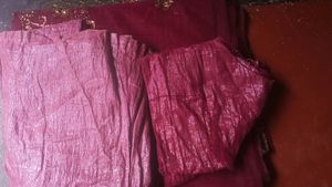 Net Saree With Blouse And Petticoat